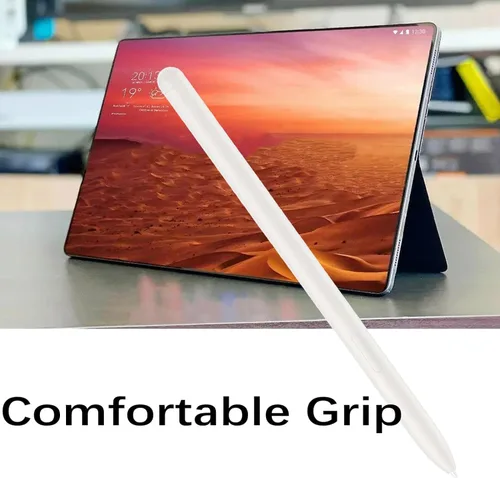 Vista 3 de Reemplazo de lápiz óptico Galaxy Tab S9 Ultra S Pen para Samsung Galaxy Tab S9 Plus Stylus Pen sin Bluetooth (beige) + 5 puntas gratis para Samsung