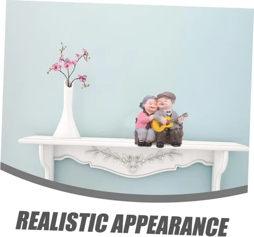 Vista 2 de Adornos de memoria de amor, decoración de casa de ancianos, artes y manualidades para adultos, abuelo, aniversario, despedida de soltera, figura