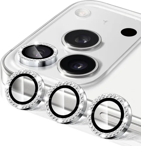Vista 37 de Compatible con iPhone 13 Pro para iPhone 13 Pro Max, protector de lente de cámara antiarañazos, vidrio templado 9H, protector de cámara de metal a