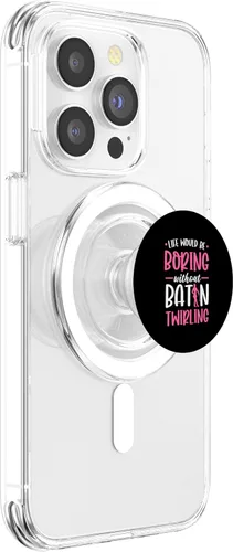 Vista 3 de Gymnastic Cheerleader Majorette Baton Twirlers PopSockets MagSafe PopGrip for iPhone