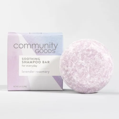 Vista 9 de Barra de champú natural de vainilla de coco para cabello seco pH equilibrado, seguro para el color Sin SLS, sin plástico, sin crueldad, vegano