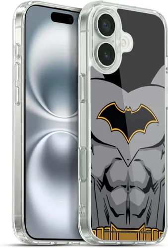 Vista 340 de Head Case Designs Funda de gel con licencia oficial de Batman DC Comics Bat Signal Logos [protección de grado militar] compatible con Apple iPhone 7