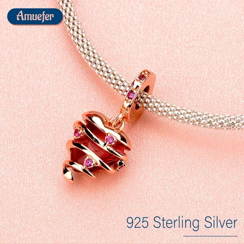 Vista 119 de Amufer S925 Charms for Women, compatible with Pandora Bracelets and Necklaces, Jewelry Gift