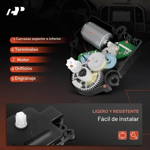 Vista 4 de A-Premium Actuador de puerta de mezcla de calentador HVAC, Reemplaza