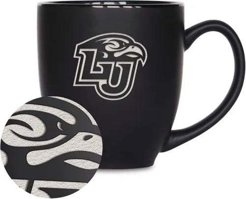 Vista 166 de Rico Industries - Taza de cerámica mate negra con grabado láser estándar de 15oz para NCAA (escuelas T & U) - Para bebidas calientes o frías