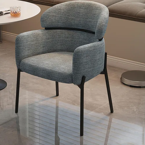 Vista 13 de Sillas de cocina de comedor con lino de algodón, juego de sillas de comedor con cojines, silla de sala de estar con almohadilla antideslizante