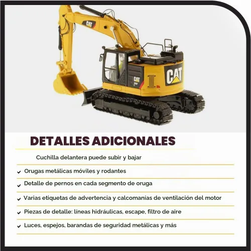 Vista 5 de Diecast Masters Excavadora hidráulica Caterpillar 335F L 1:50 Camiones para gatos y equipos de construcción de la serie High Line 85925