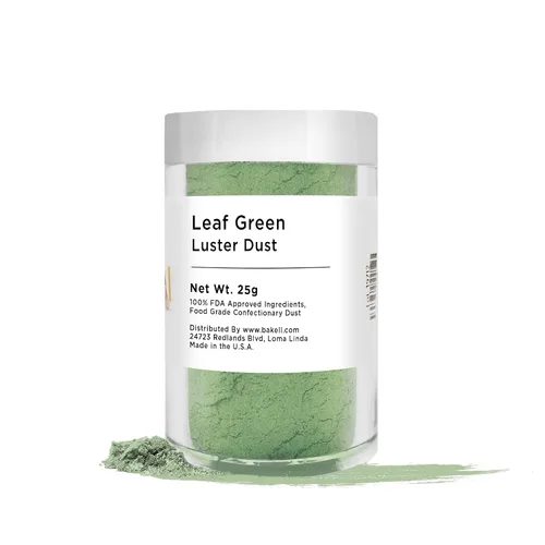 Vista 22 de BAKELL - Polvo colorante Luster Dust comestible Christmas Green, certificado Kosher, pintura y polvo 100 % comestible, de grado alimenticio, pintura
