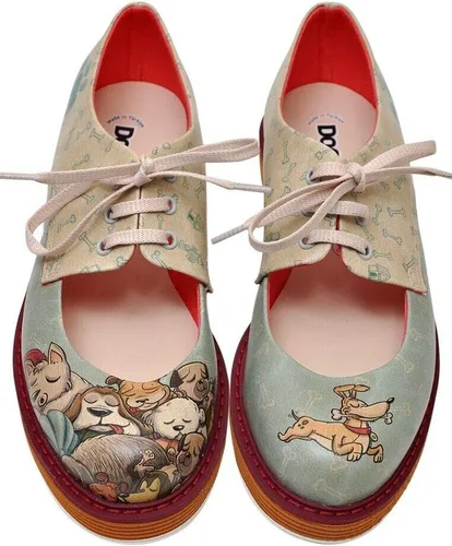 Vista 2 de DOGO Personalize Your Life - PENCY - Bailarinas retro estampadas - Estilo casual, elegante y original - Veganas, hechas a mano, respetuosas