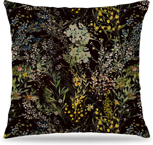 Vista 47 de Fundas de Almohada Gótica de Polilla y Mariposa 18x18, Fundas de Almohada Celestial de Luna de Academia Oscura para Sofá, Decoración Gótica