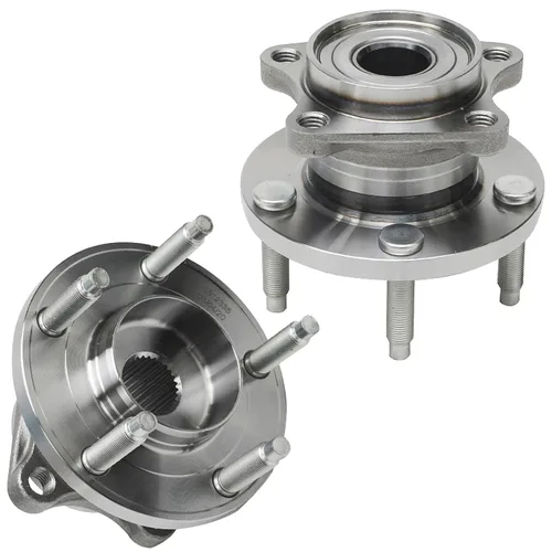 Vista 44 de Detroit Axle - Par de cojinetes de rueda delantera/trasera para Ford Edge 11-14, 09-19 Flex, 13-19 Police Interceptor Sedan, 14-18 Police Sedan