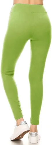 Vista 4 de Leggings Depot Leggings de cintura alta para mujer suaves como la mantequilla pretina de 3 pulgadas para yoga tallas regular plus 1X3X 3X5X