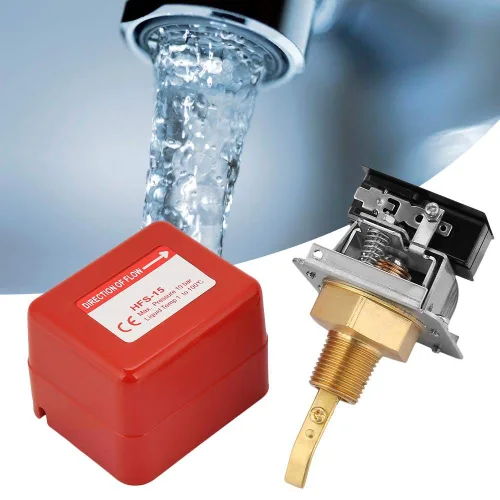 Vista 5 de 1/2" interruptor de agua, HFS-15 rosca ajustable doble tiro SPDT 220VAC 15A control de agua 1.0Mpa
