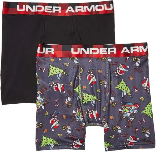 Vista 3 de Calzoncillos Under Armour ajustados tipo bóxer para niño Valle Etch
