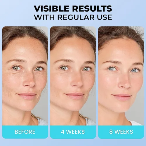Vista 5 de Hidratante facial para la piel envejecida: crema antiarrugas para mujeres mayores y hombres de 50 y 60 años más con retinol, colágeno y ácido