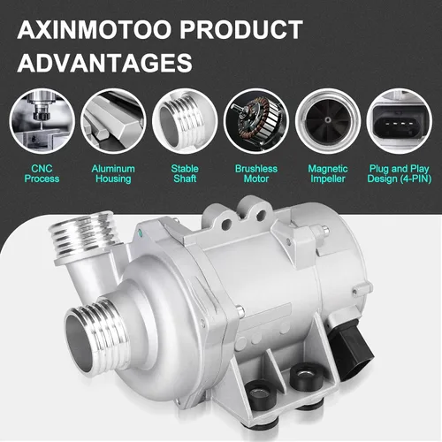 Vista 3 de Reemplazo de la bomba de agua del motor eléctrico para B-MW Z4 X3 X5 128i 325i 328i 330i 525i 528i 3.0L L6 2006 2007 2008 2009 2010 2011 2012