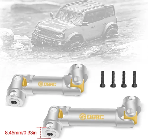 Vista 5 de OGRC - Eje de transmisión de alta resistencia eje central de acero inoxidable para TRX4M 1/18 RC Crawler Car
