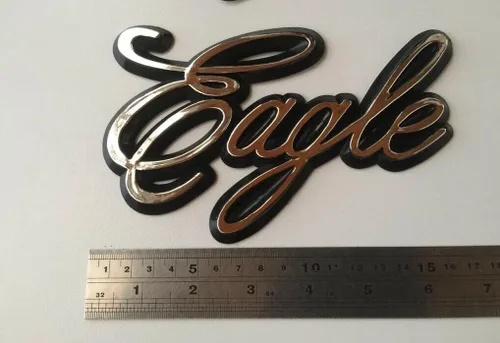 Vista 6 de Juego de 2 calcomanías de repuesto con emblemas de águila 3D para camión International 9400 Eagle Logo 3525293C1 (cromado)