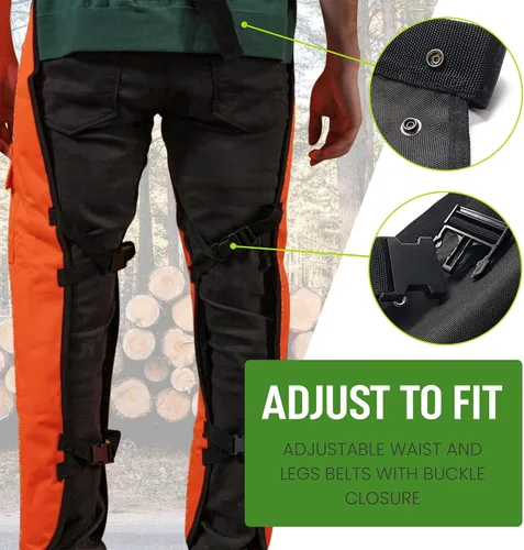 Vista 3 de MGP SUPPLY Apron Style Chainsaw Chaps with Pocket & Adjustable Waist Lightweight Class B Protective Safety Equipment