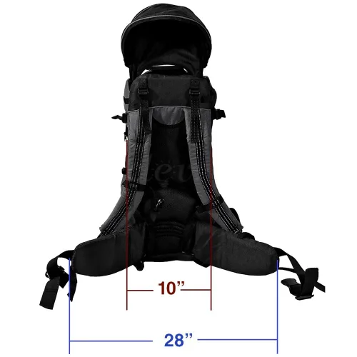 Vista 8 de ClevrPlus Mochila Portabebés Ajustable Deluxe para Niños al Aire Libre, Senderismo, Camping