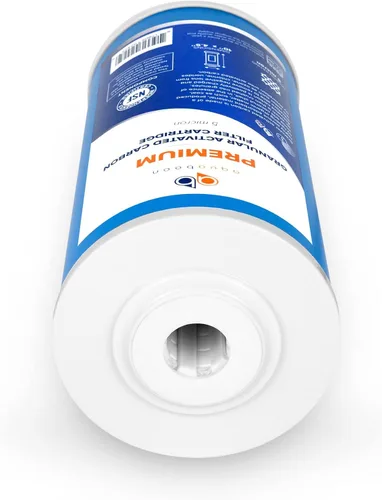 Vista 7 de Aquaboon Cartucho de filtro de agua de carbón activado granular de 5 micras de 10 x 4.5 pulgadas, repuesto de filtro de agua para toda la casa