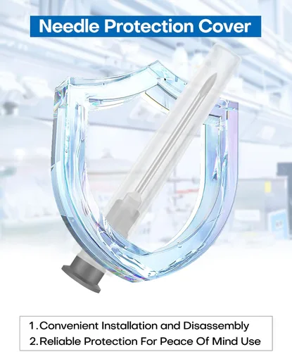 Vista 8 de 100 piezas agujas desechables 22G de 1 pulgada, Luer Lock paquete individual de accesorios de herramientas de laboratorio para rellenar líquidos