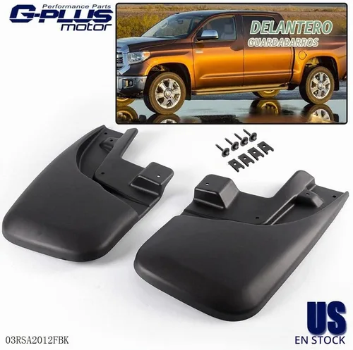 Vista 7 de G-PLUS Guardabarros moldeados resistentes compatibles con Toyota Tacoma 2005-2015, guardabarros protectores contra salpicaduras 2 piezas