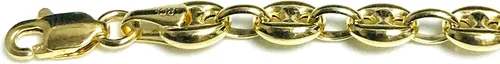 Vista 3 de Pulsera para hombre de oro amarillo de 14 quilates 0185in 10 pulgadas