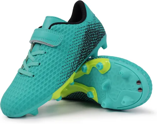 Vista 3 de Hawkwell Zapatos deportivos para niños con tacos de fútbol para exteriores (niños pequeñosniños grandes)