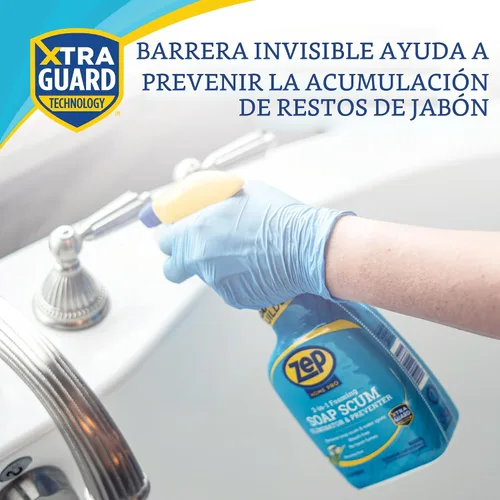 Vista 7 de Zep Home Pro 2 en 1 - Eliminador y preventor de espuma de jabón, aroma de rocío matutino, R54006-32 onzas líquidas, fórmula sin blanqueador