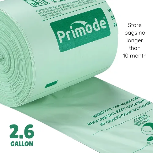 Vista 3 de Bolsas de compost, bolsas de basura compostables de 2.6 galones, bolsas compostables 100 bolsas de compost pequeñas para contenedor de encimera