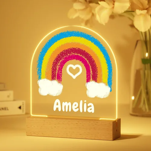Vista 8 de Luz nocturna personalizada, luz nocturna acrílica Koala, regalos personalizados para niños, nombre personalizado, brillo ajustable, alimentación