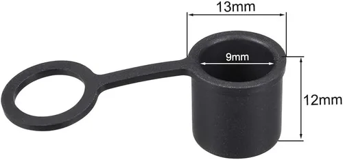 Vista 2 de uxcell 5pcs BNC Silicona Protectores Tapa Puerto Cubierta Anti Polvo Negro