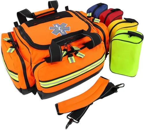Vista 10 de Lightning X Bolsa modular grande para EMT de primeros auxilios de trauma para médicos de emergencia intermediarios