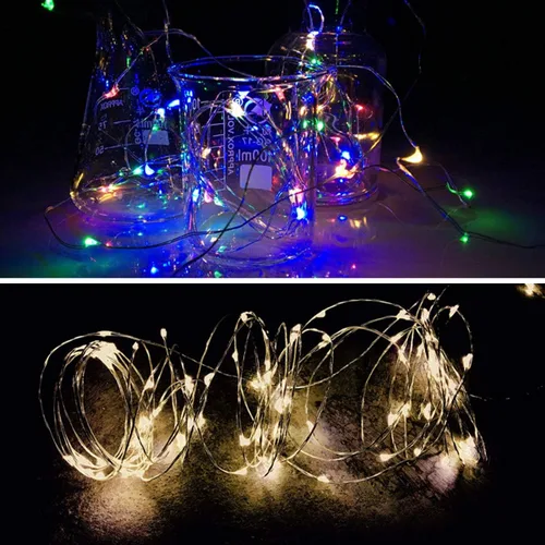 Vista 4 de Guirnalda de luces solares para decoración de temporada al aire libre de bodas, fiestas (blanco)