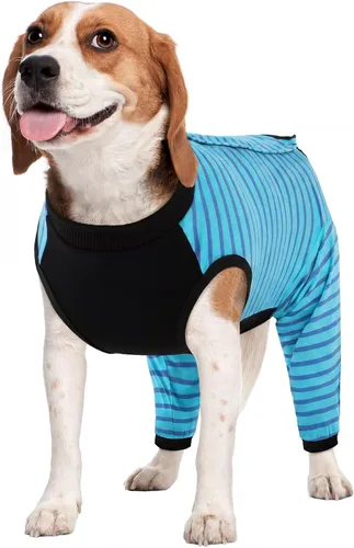 Vista 44 de Kuoser Traje de Cirugía para Perro Hembra Esterilización Macho Castración, Manga de Pierna de Perro para Dejar de Lamer Enterizo Suave para Perro