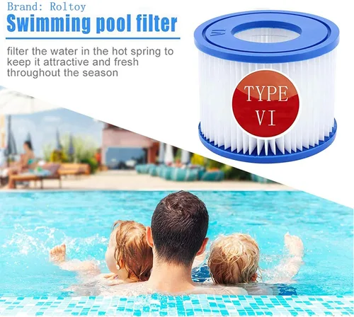Vista 2 de Filtro de piscina VI para filtros de bañera de hidromasaje Saluspa Cartucho de repuesto de bomba tipo VI, filtros de bañera de hidromasaje VI