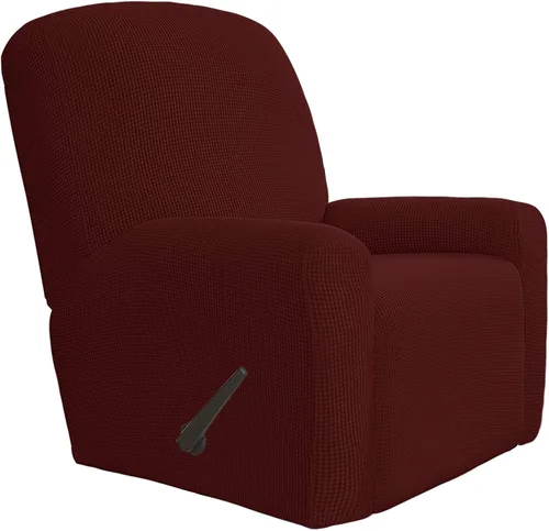 Vista 53 de Easy-Going Funda Elástica para Sofá Reclinable Cobertor de Sofá 4 Piezas Protector de Muebles Sofá Suave con Fondo Elástico Poliéster Spandex Tela
