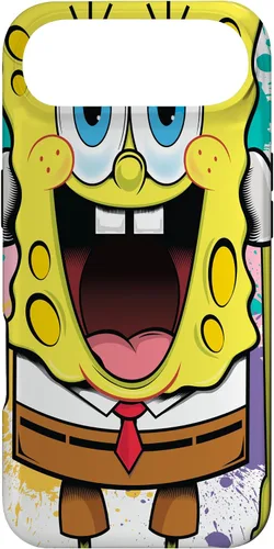 Vista 27 de Funda para iPhone 17 de Bob Esponja con salpicaduras de pintura