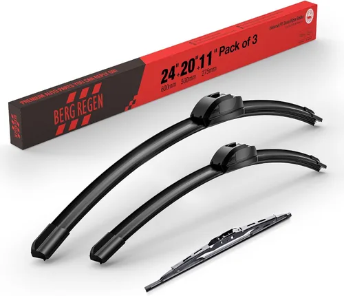 Vista 16 de BERG REGEN Escobillas limpiaparabrisas de 15"+15" con escobilla trasera de 13" - Juego de repuesto automotriz para Jeep Wrangler JK 2008 2009 2010