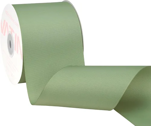 Vista 193 de VATIN Cinta de Grogrén Negra, 1-1/2" x 50 Yardas Continuas, Cinta de Grogrén de Poliéster Negra, Usar para Lazos de Bricolaje, Accesorios