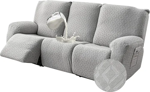 Vista 42 de Gennia Funda Impermeable para Silla Reclinable, Fundas Elásticas para Sofá Reclinable con Bolsillos, Fundas Lavables para Silla Reclinable Lazy Boy