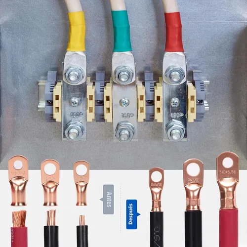 Vista 8 de iCrimp - Herramienta de prensado para terminales de cable resistentes, terminales de batería, terminales de cobre AWG 8-1/0