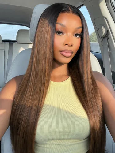 Vista 35 de KLAIYI Bye Bye Slip™ Ombre Highlights Rubio Bob Onda de Agua Rizado Precortado 7x5 Encaje Frontal Pelucas Cabello Humano Parte Lateral Cordón
