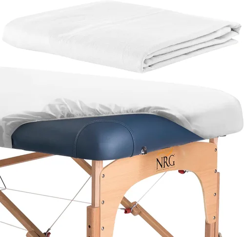 Vista 12 de Sábanas ajustadas de lujo para mesa de masaje de franela de NRG - Océano - 100% algodón cepillado por ambos lados - Sábanas de peso medio - 200