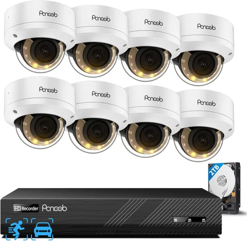 Vista 12 de Sistema de cámara de seguridad de 16 canales 4K con disco duro de 4 TB, PD54Y1216-8M