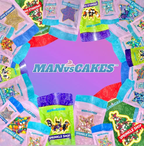 Vista 7 de Manvscakes Mezcla de espolvoreo para servicio de labios Gránulos de San Valentín Gránulos de galletas Gránulos para pasteles Gránulos rosa