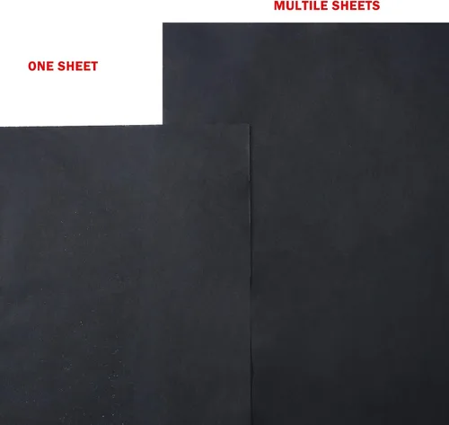 Vista 5 de Packanewly Papel de seda a granel para regalo, 480 hojas negras, papel de regalo de 15 x 20 pulgadas para arte, manualidades, festivales, fiesta