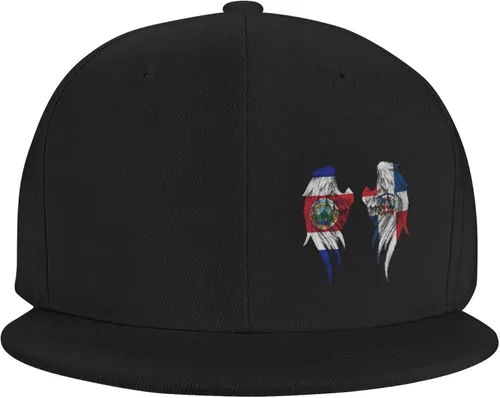 Vista 3 de Sombreros Snapback para hombres y mujeres, gorra de béisbol de ala plana ajustable, sombrero de hip hop, sombrero de camionero, negro