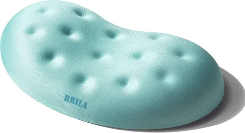Vista 12 de BRILA Almohadilla de Soporte Ergonómica de Espuma Viscoelástica para Reposamuñecas de Ratón para Computadora, Laptop, Trabajo de Oficina